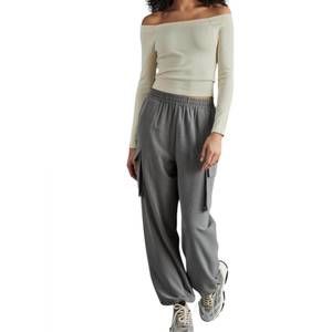 NEW STEVE MADDEN themis tapered pants in grey